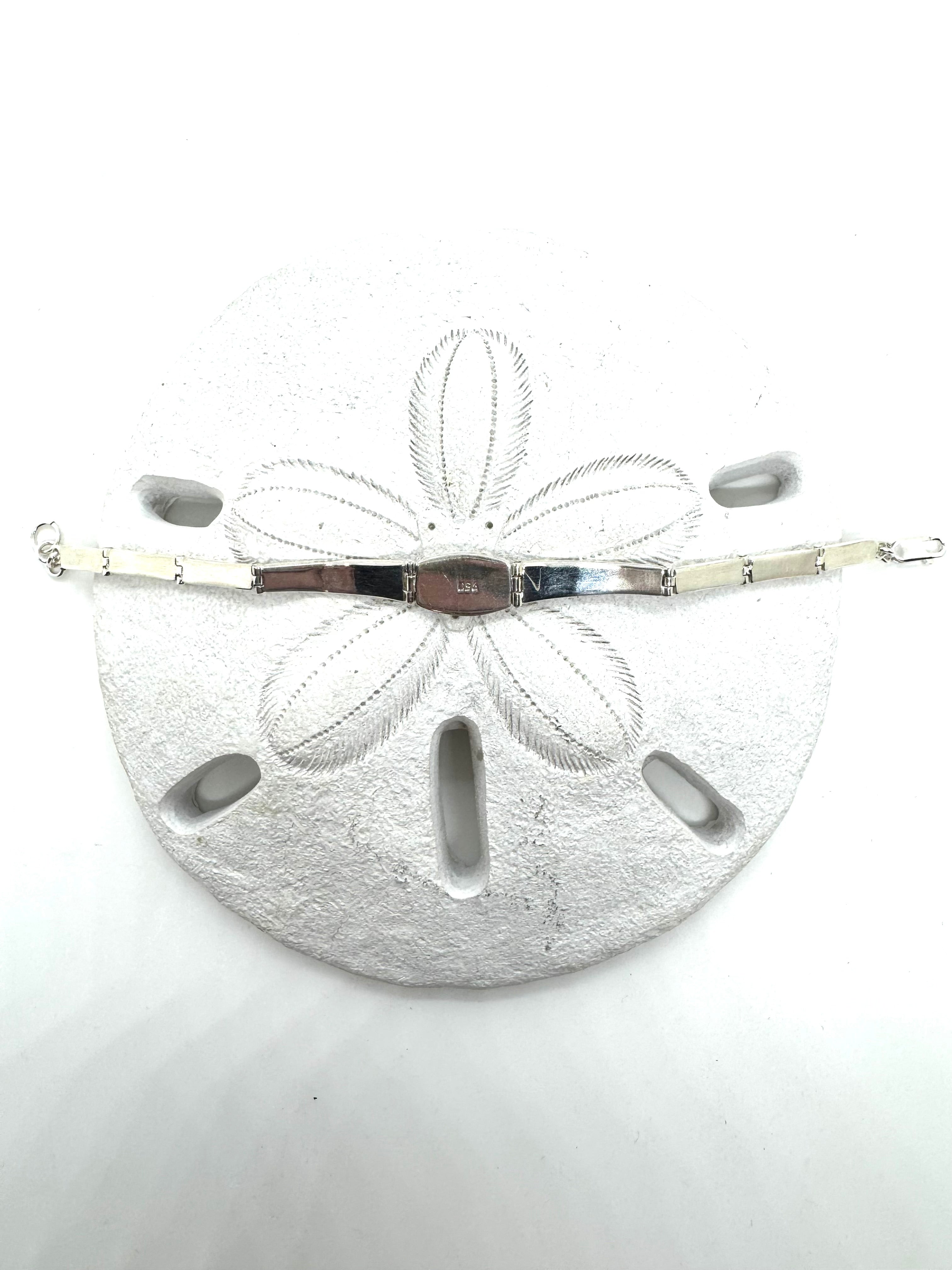 White fire opal bracelet