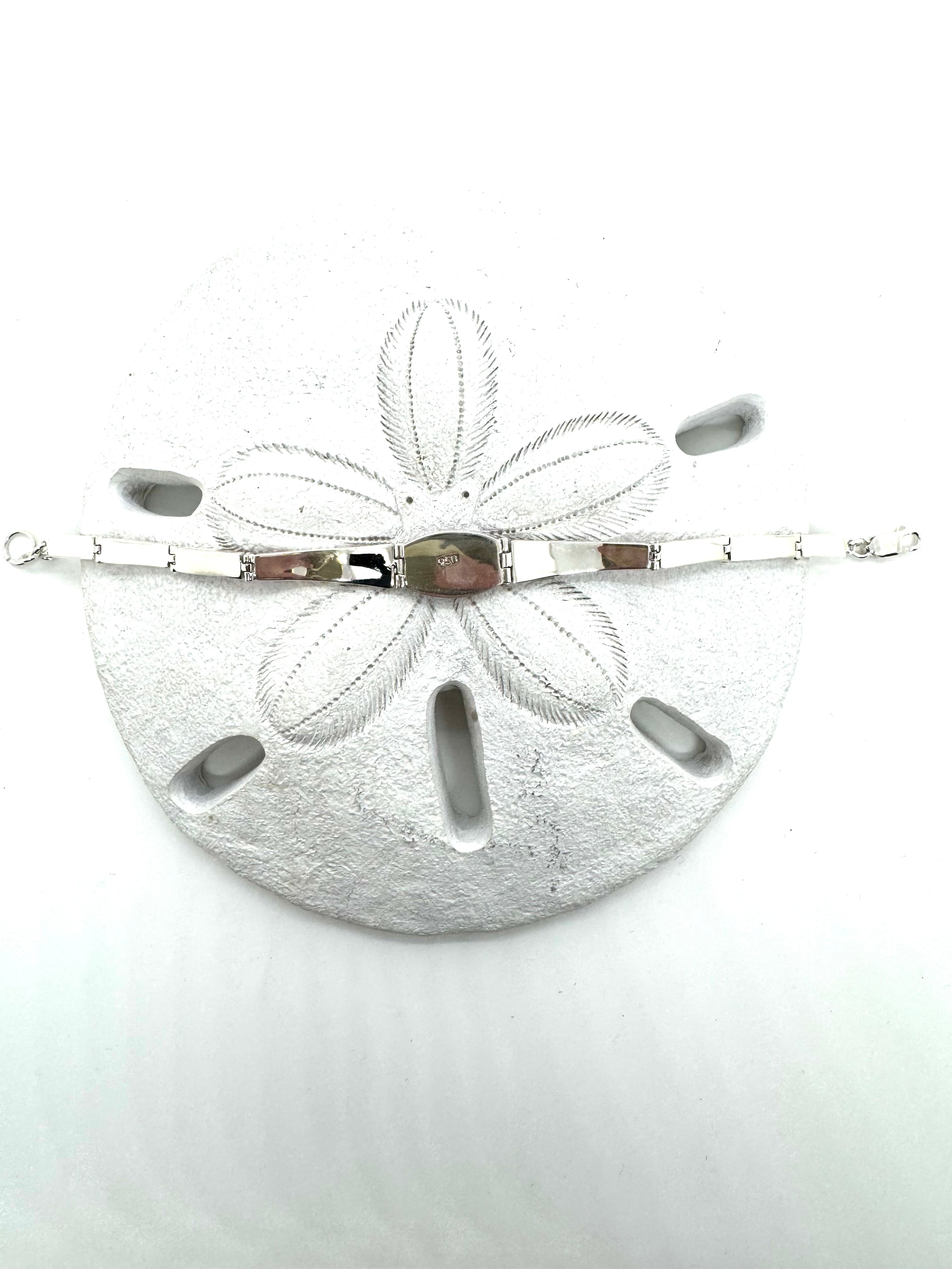 Pink fire opal bracelet