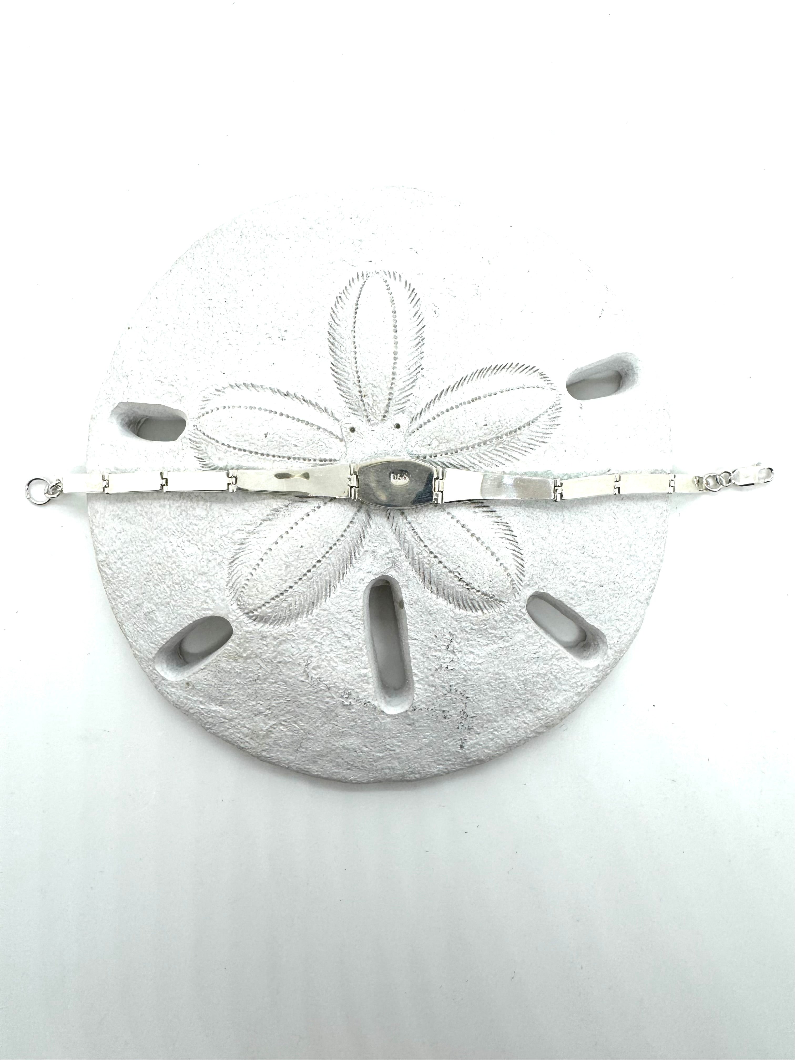 Green fire opal bracelet