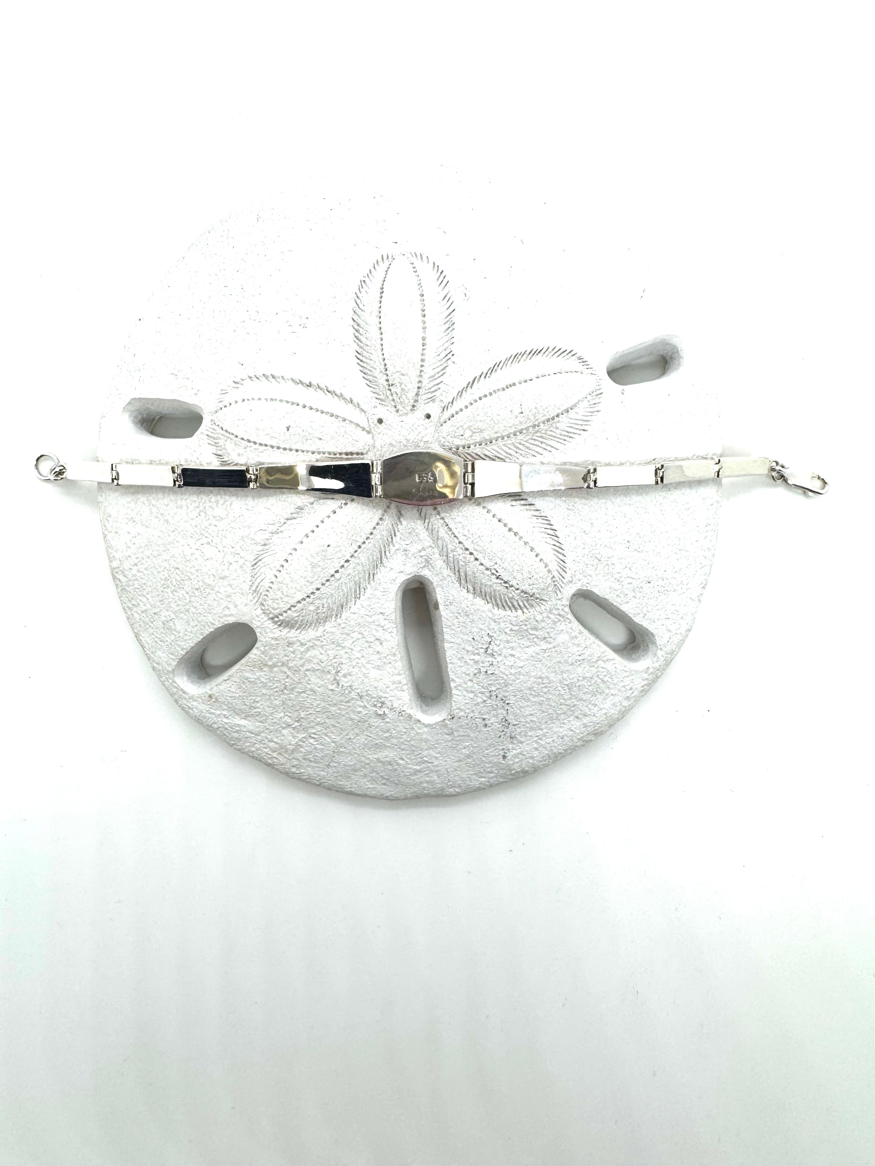 Orange fire opal bracelet