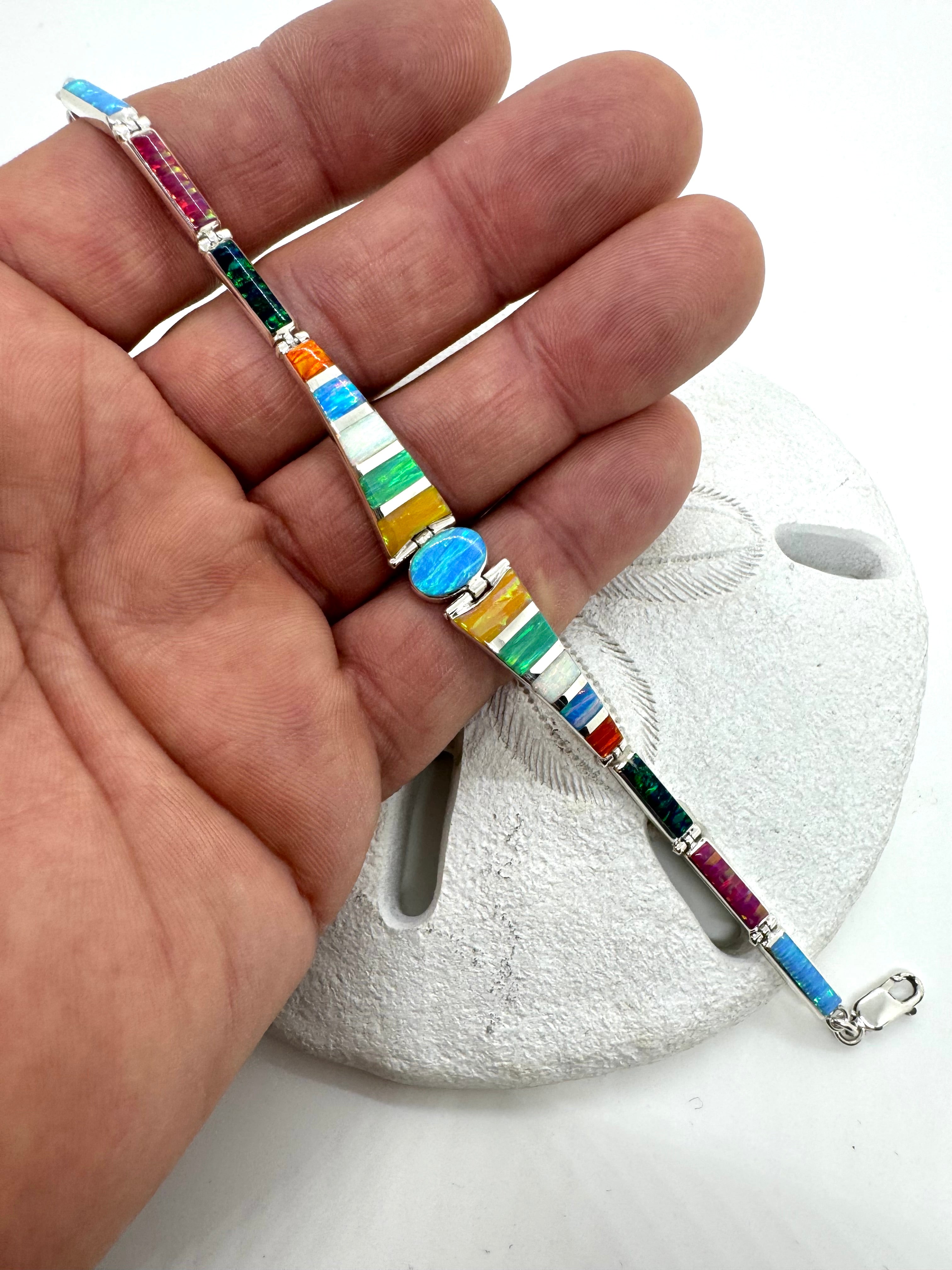 Multi-Color fire opal bracelet