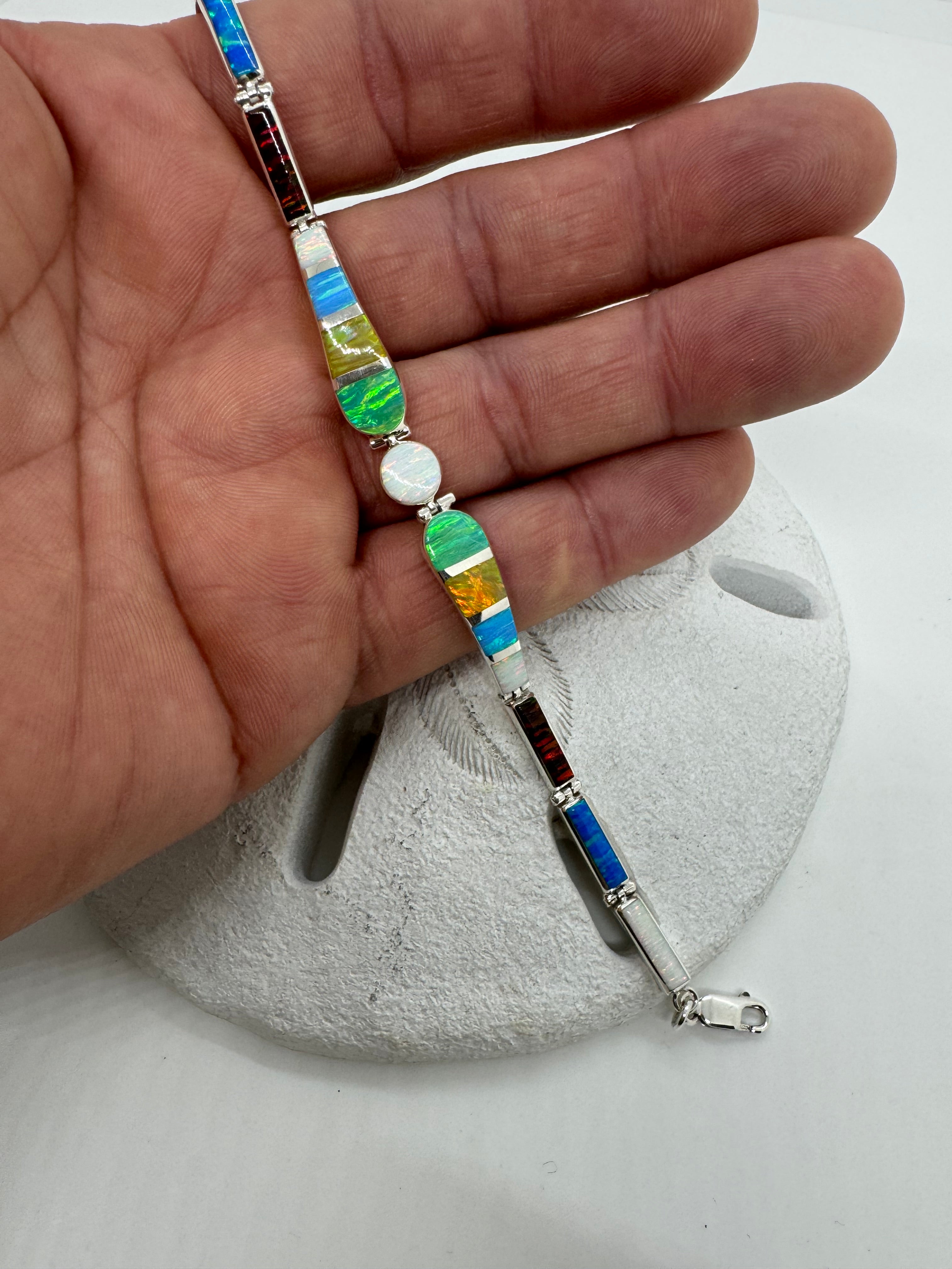 Multi-Color fire opal bracelet