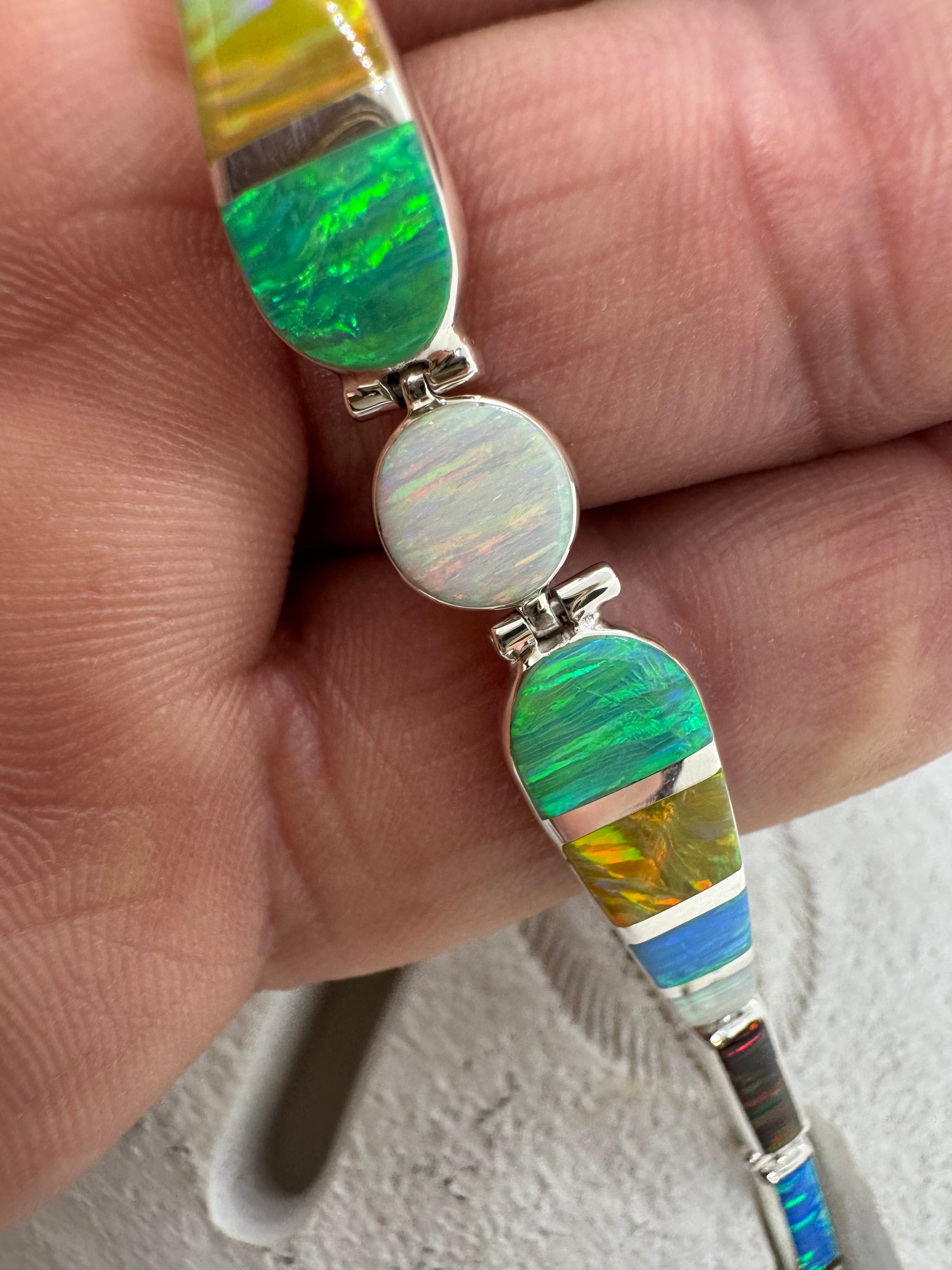 Multi-Color fire opal bracelet