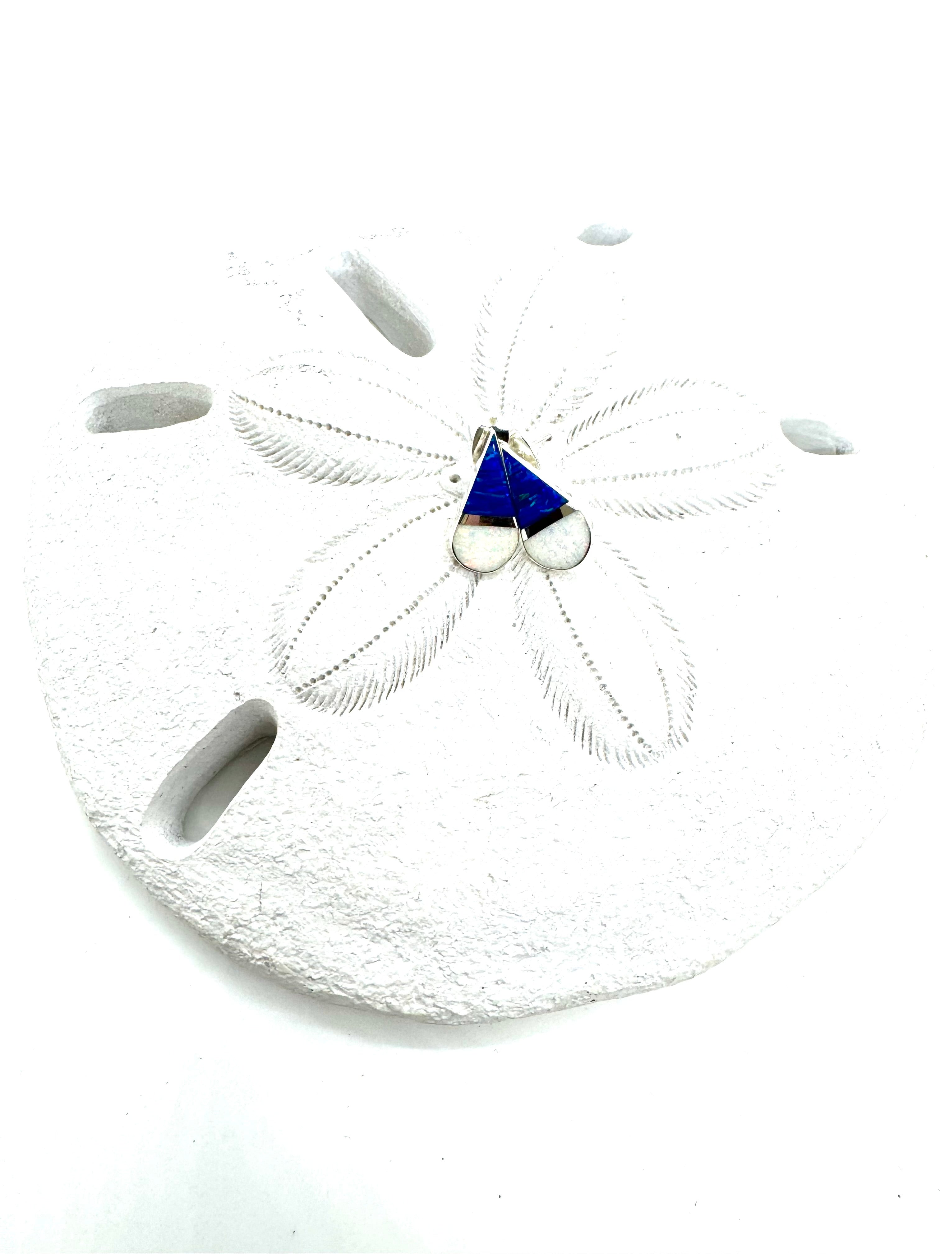 Multicolored fire opal post earrings