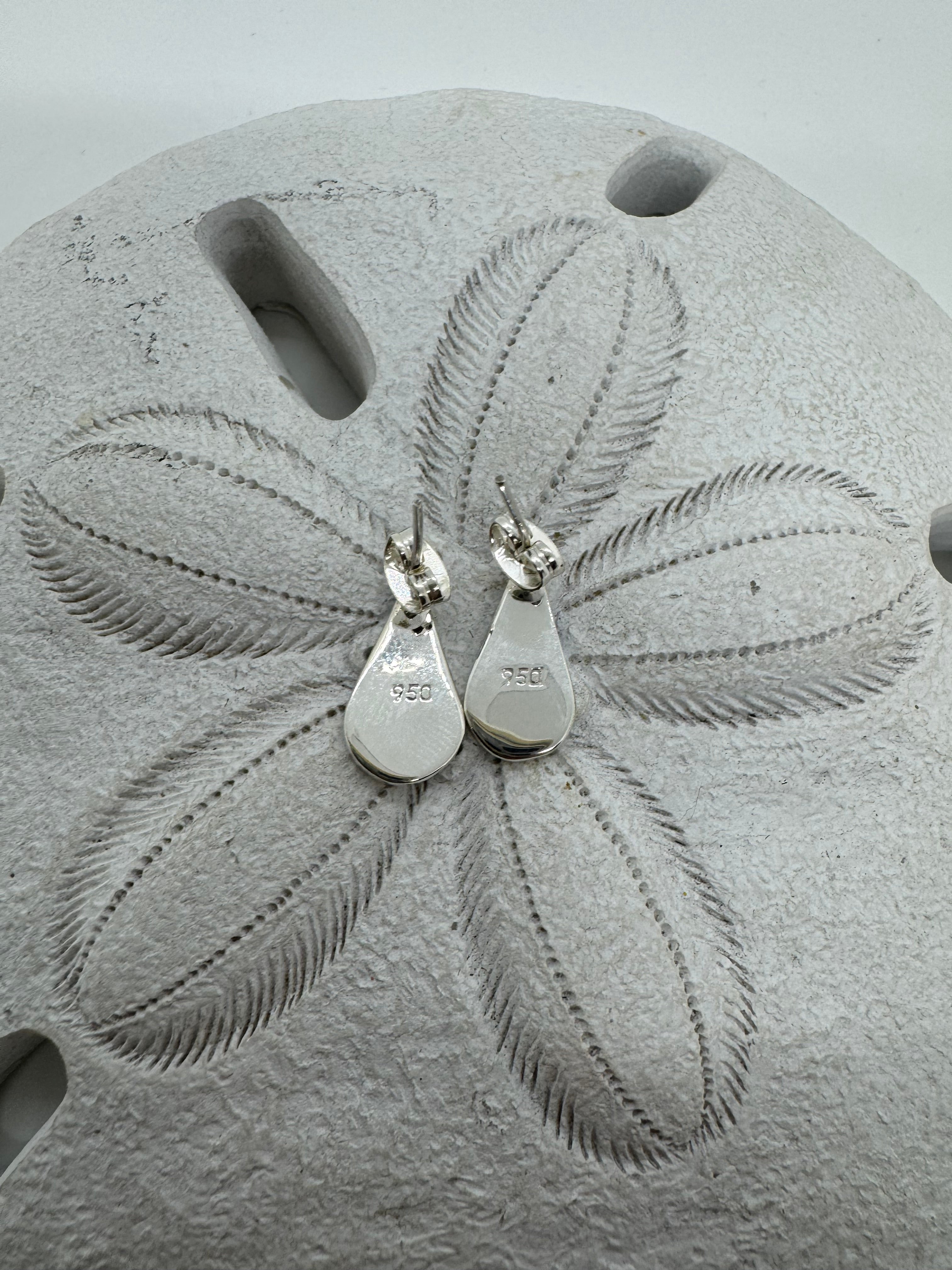 Multicolored fire opal post earrings