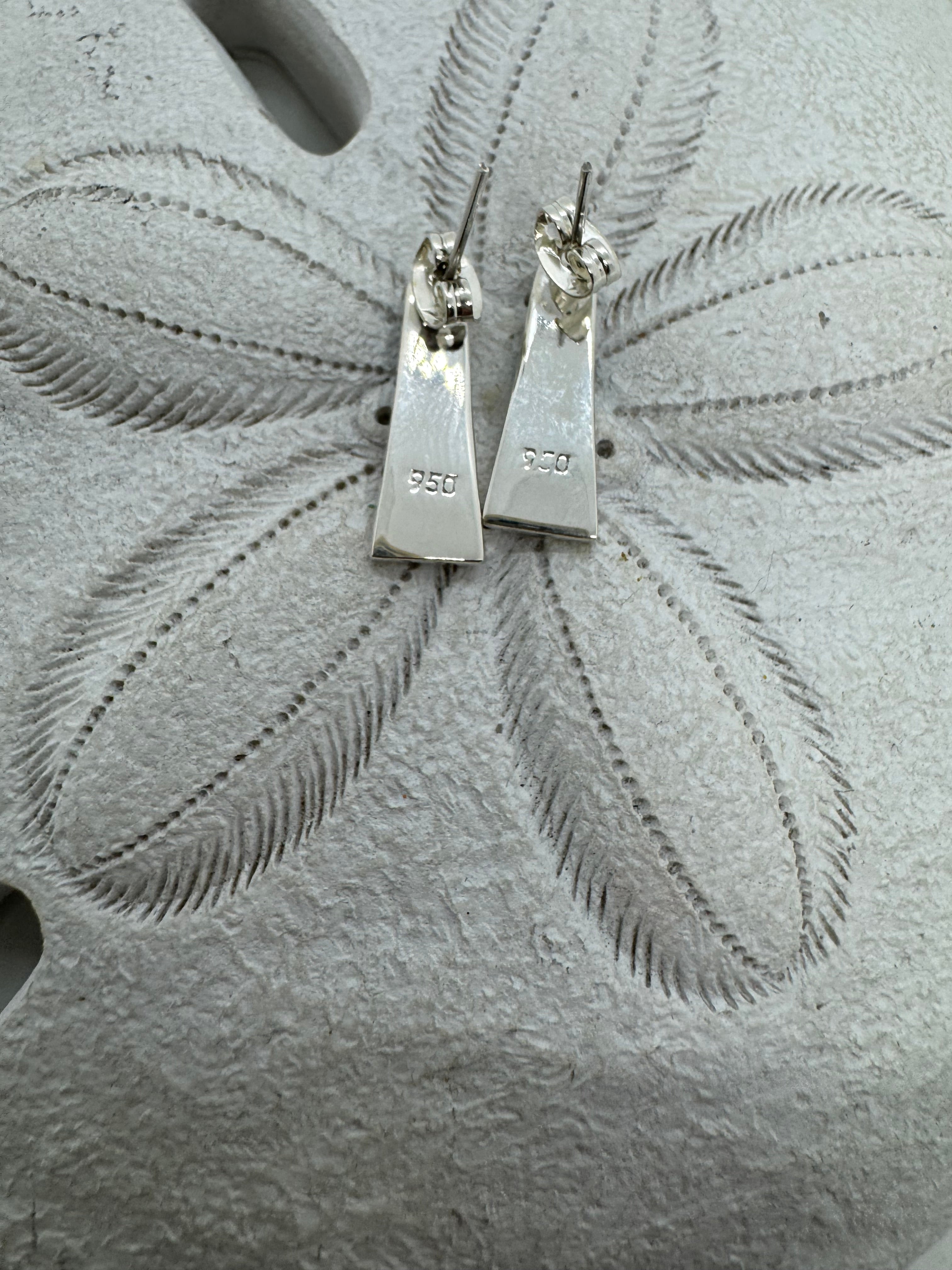 Multicolored fire opal post earrings