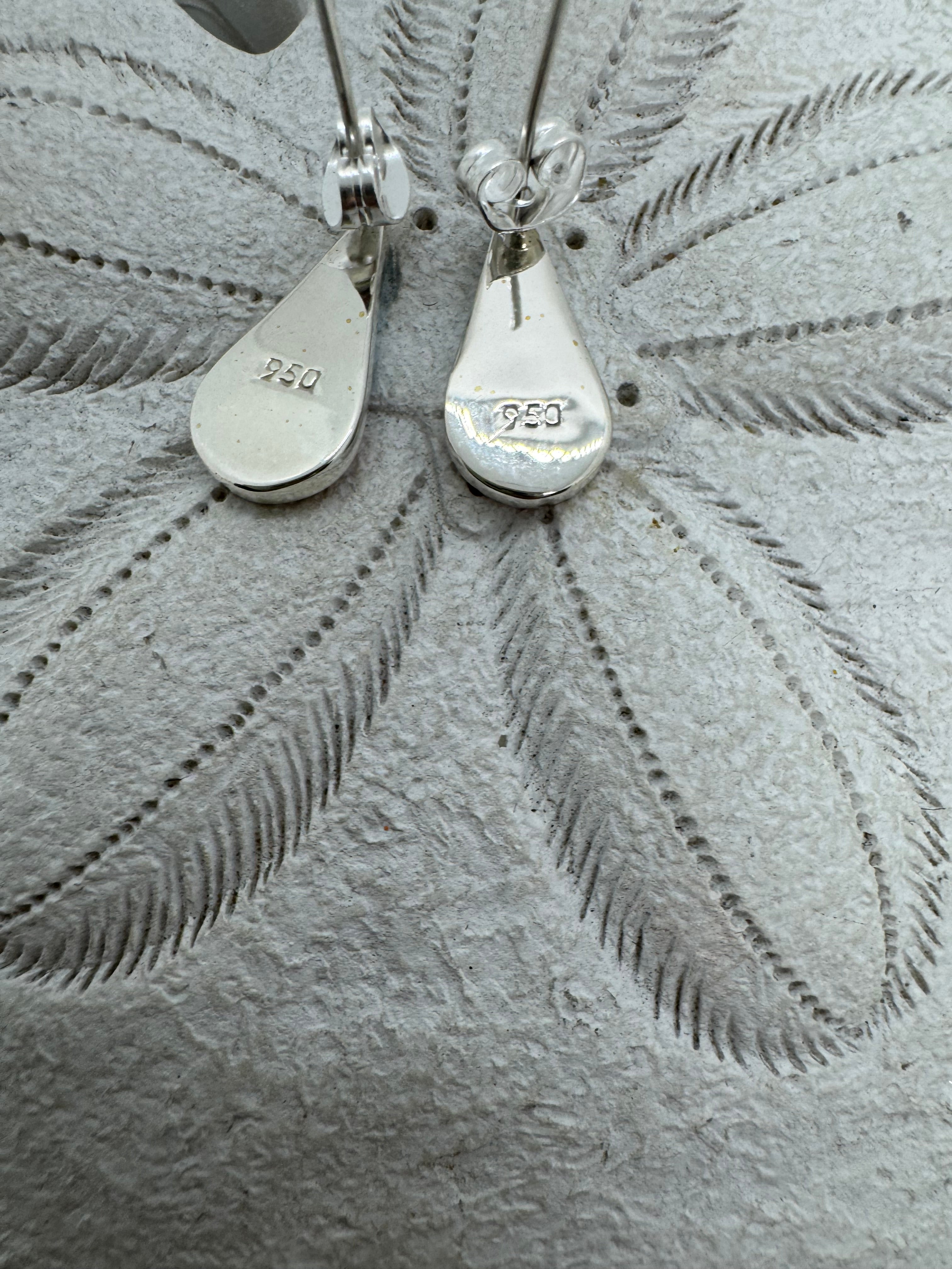 Multicolored fire opal post earrings