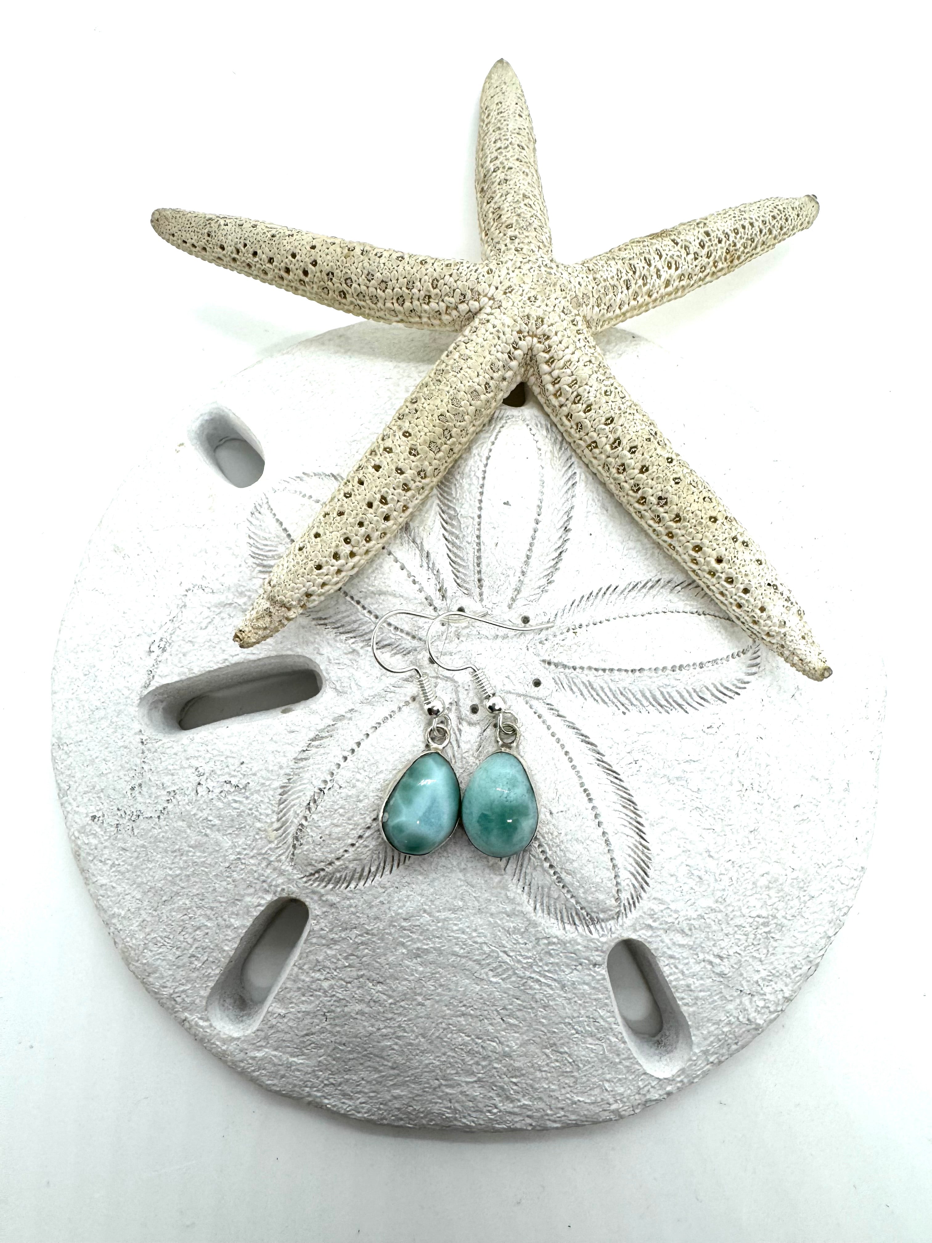 Larimar earrings