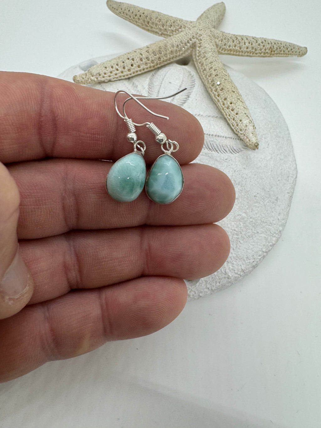 Larimar earrings