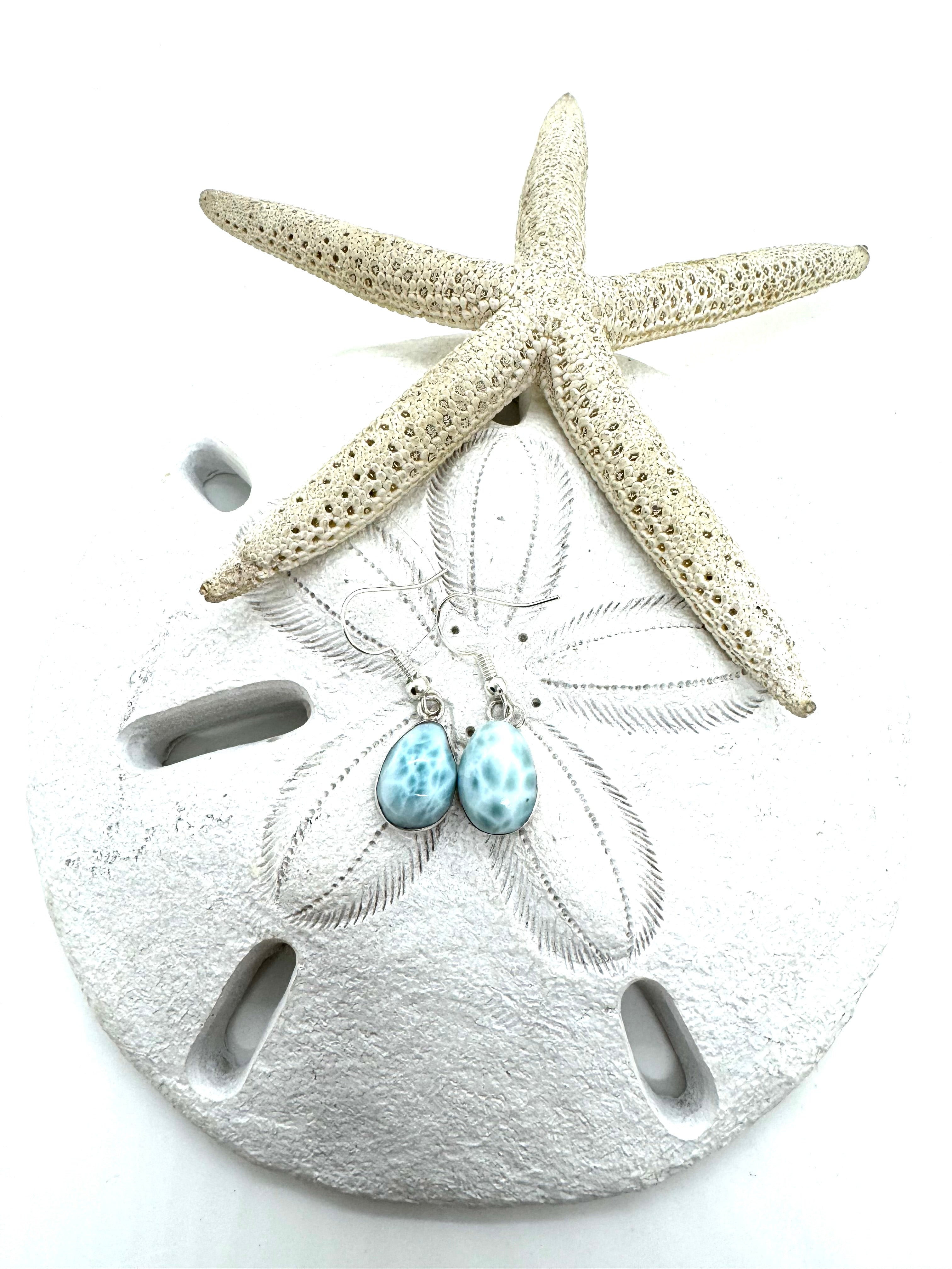 Larimar earrings