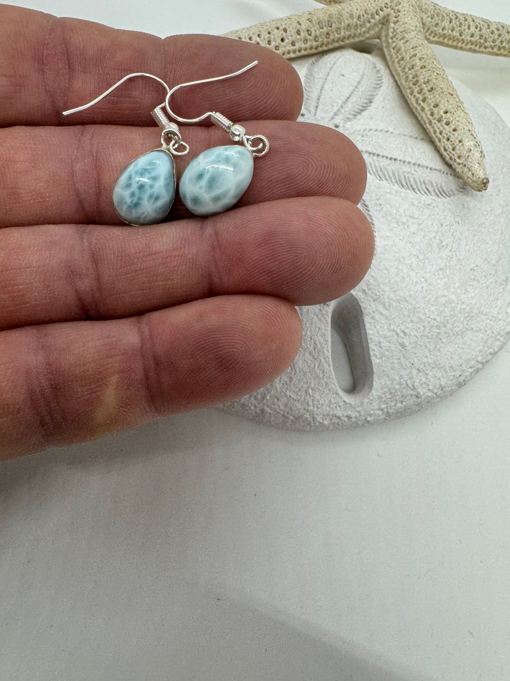 Larimar earrings