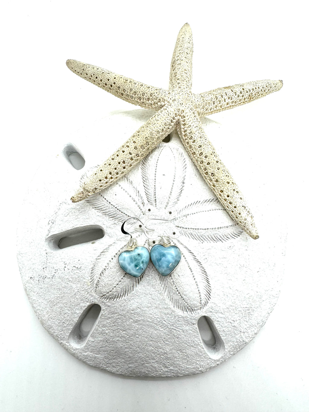 One love Larimar earrings