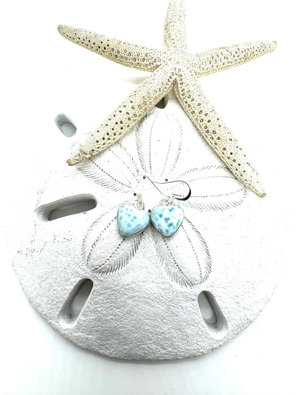 One love Larimar earrings