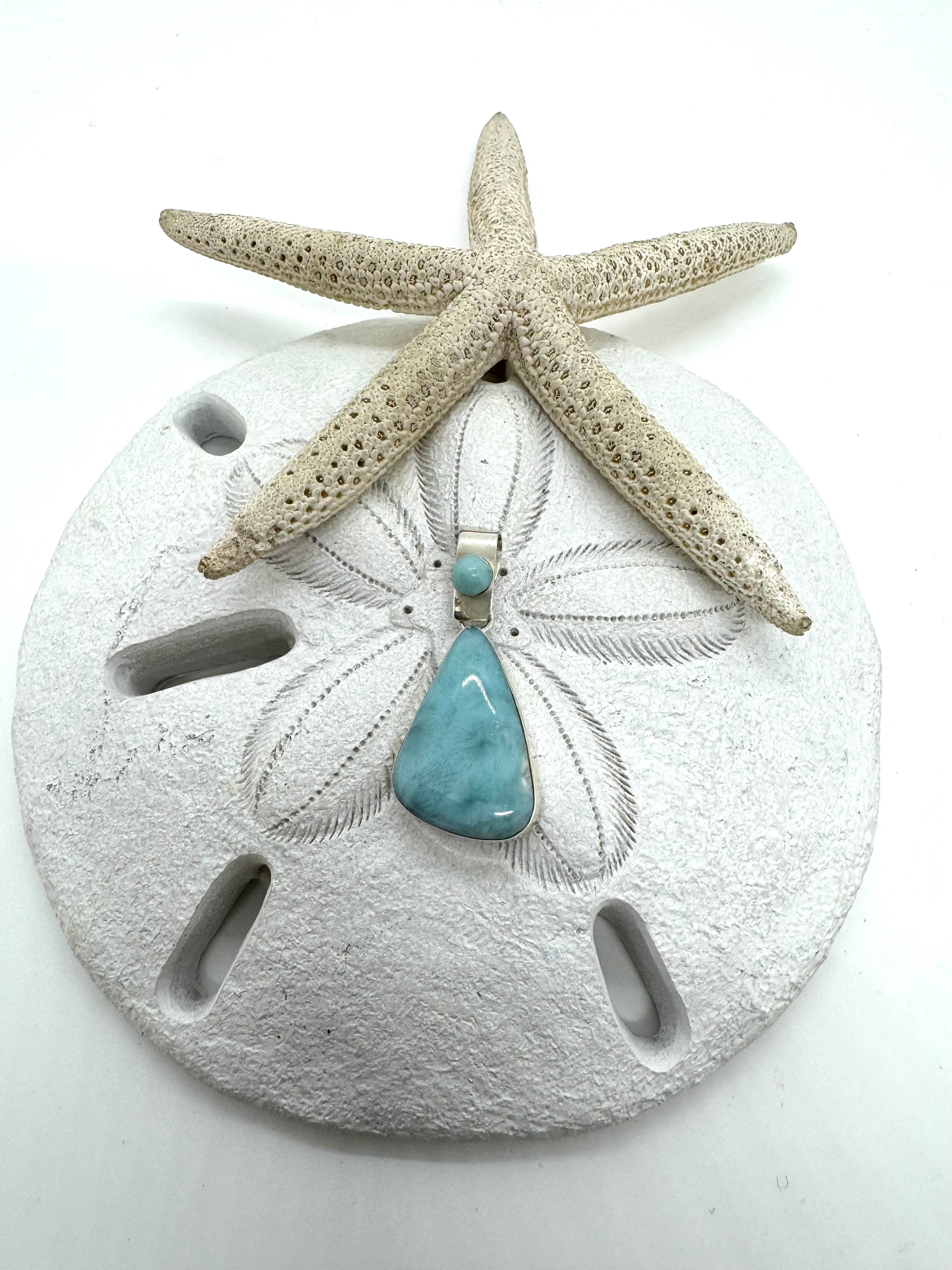 One drop Larimar pendant