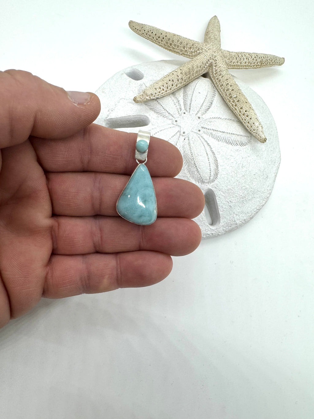 One drop Larimar pendant