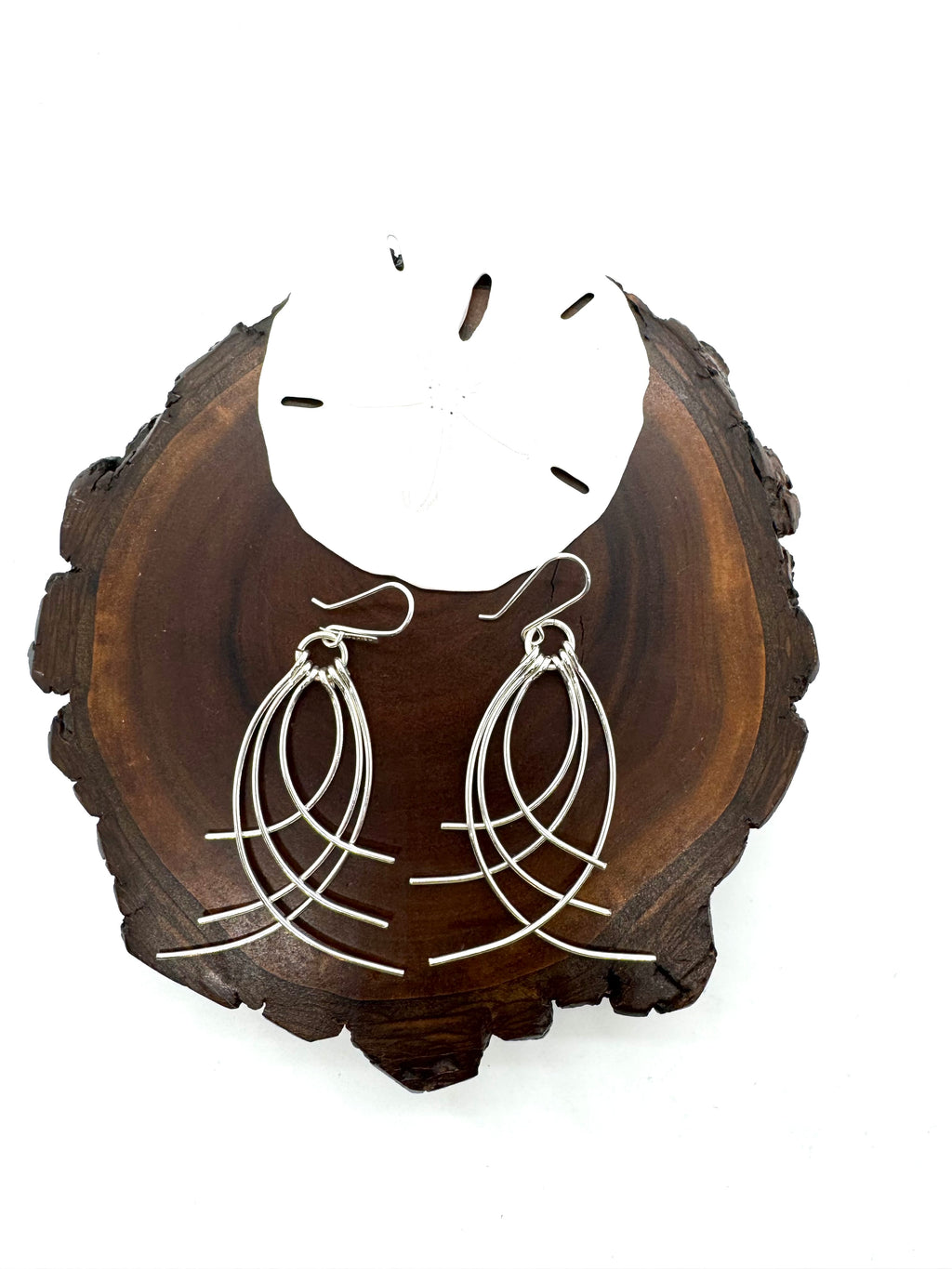 Lifestyle, silver hanging earrings