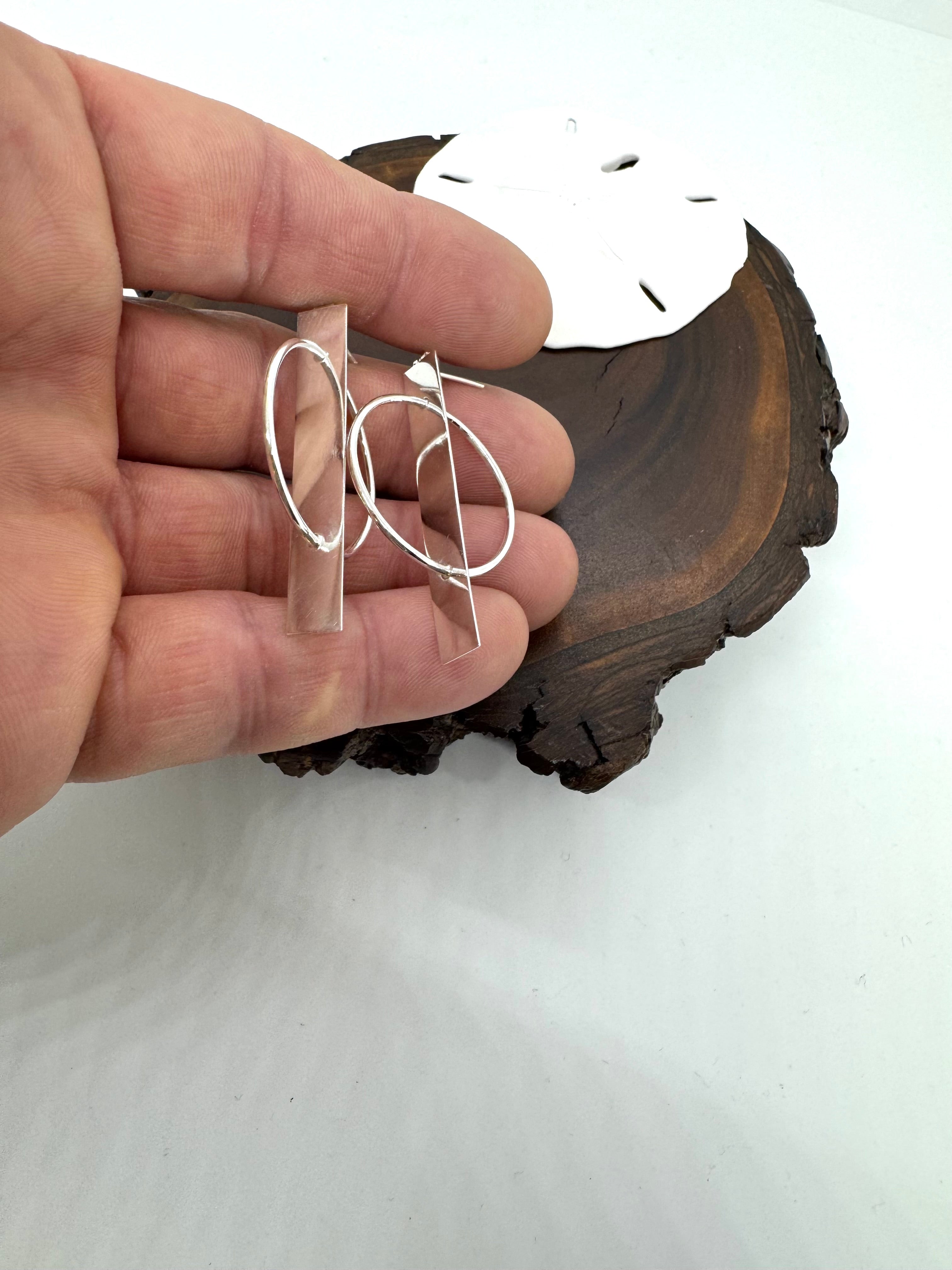 Lifestyle post earrings