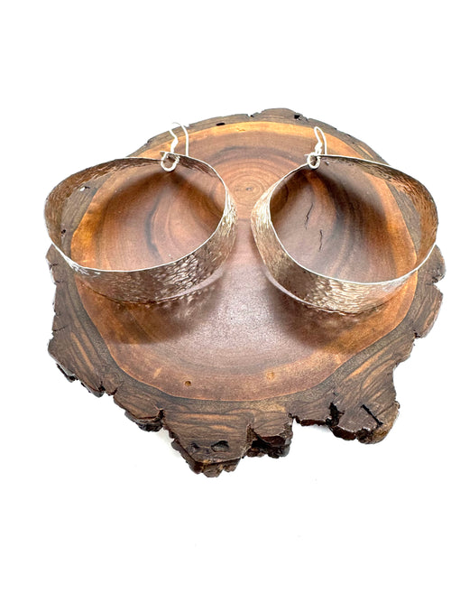 Big River silver hoops