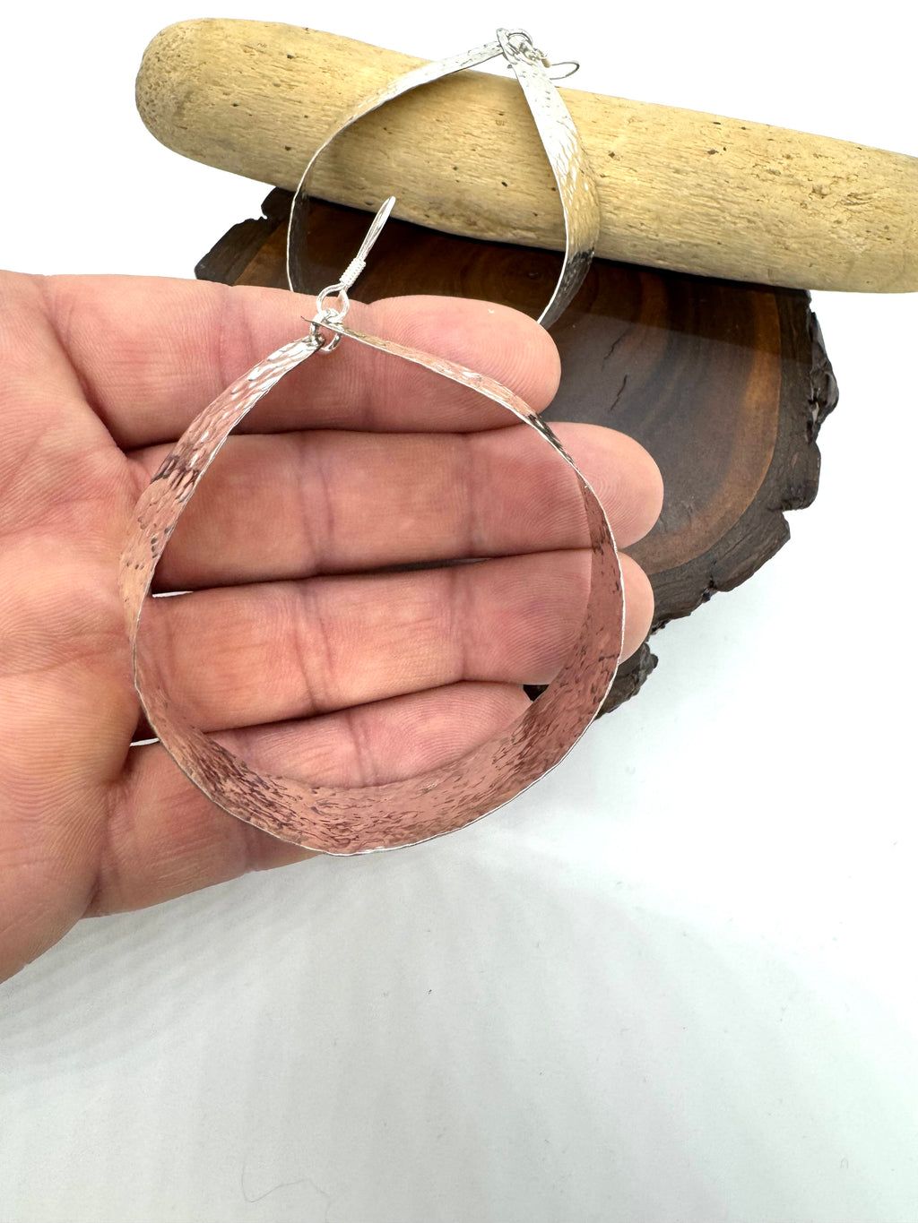 Big River silver hoops