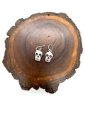 Skull sterling silver earrings
