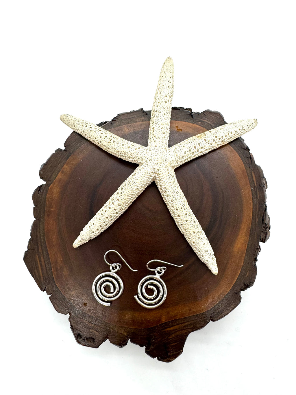 Sterling swirl earrings