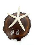 Sterling swirl earrings