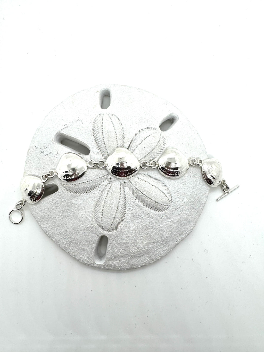 Silver seashell bracelet