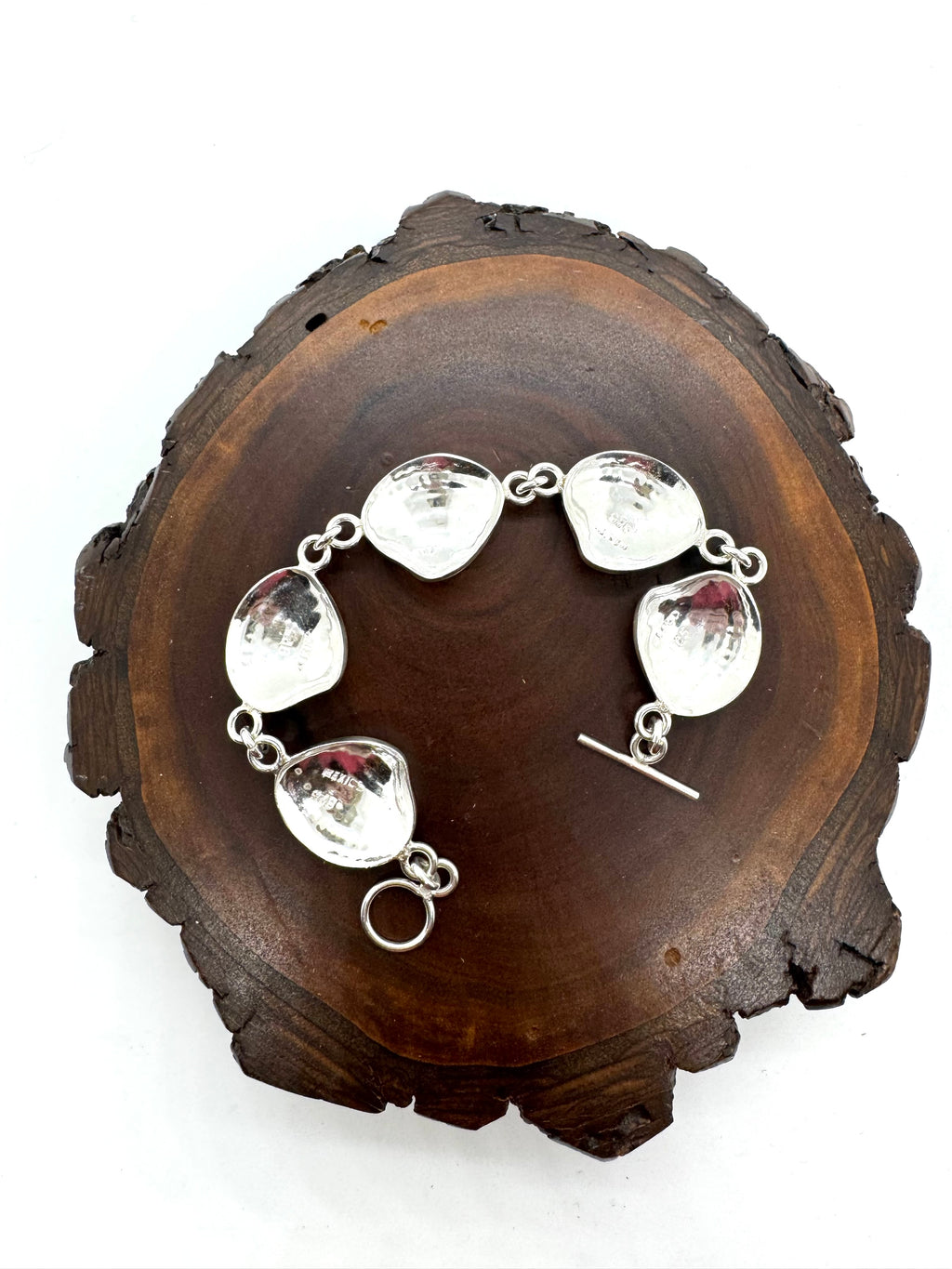 Silver seashell bracelet