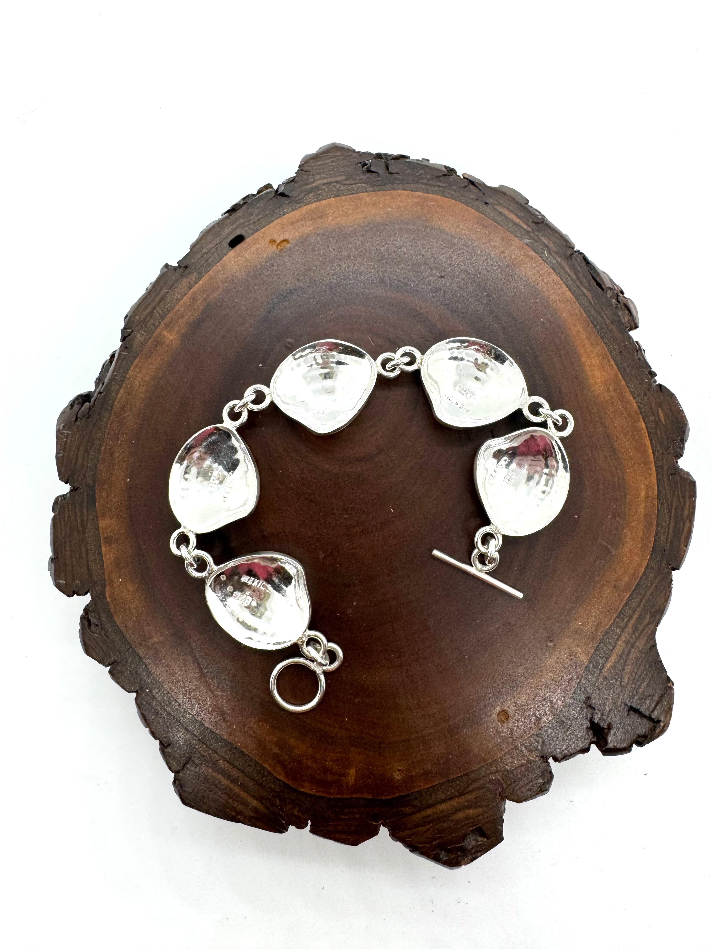 Silver seashell bracelet