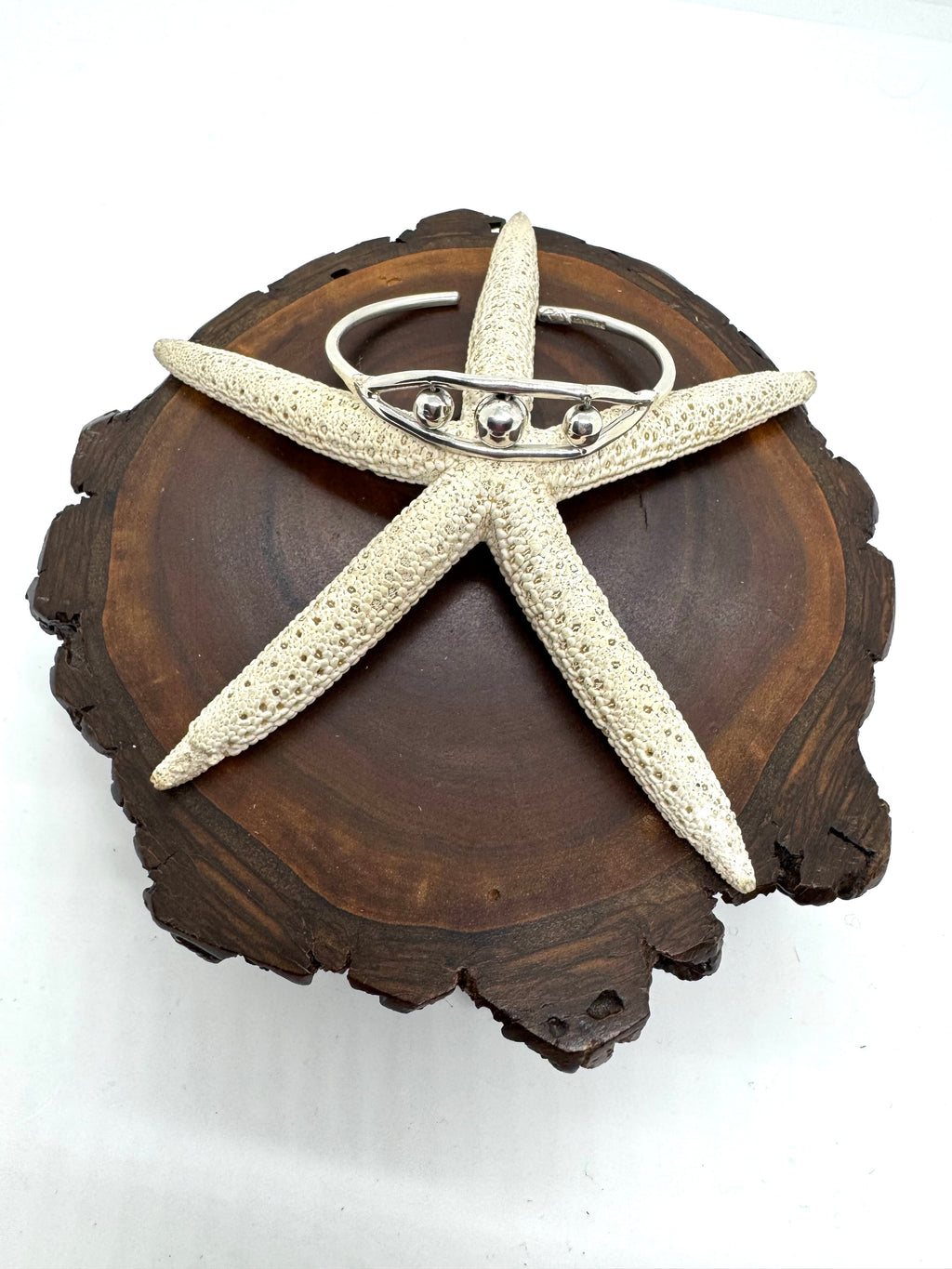 Silver cuff bracelet