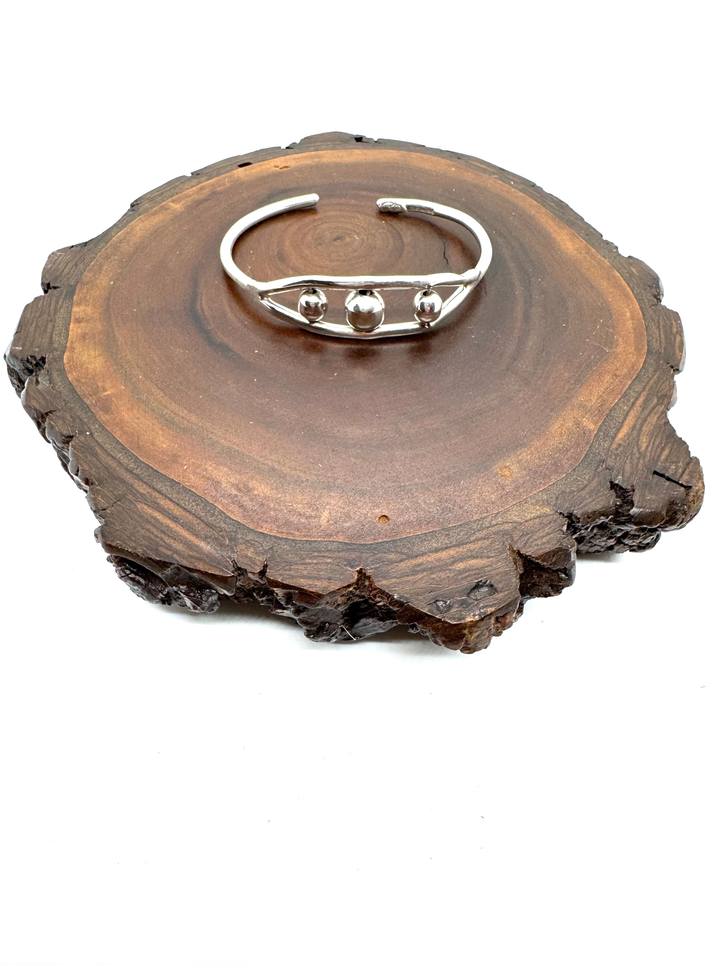 Silver cuff bracelet