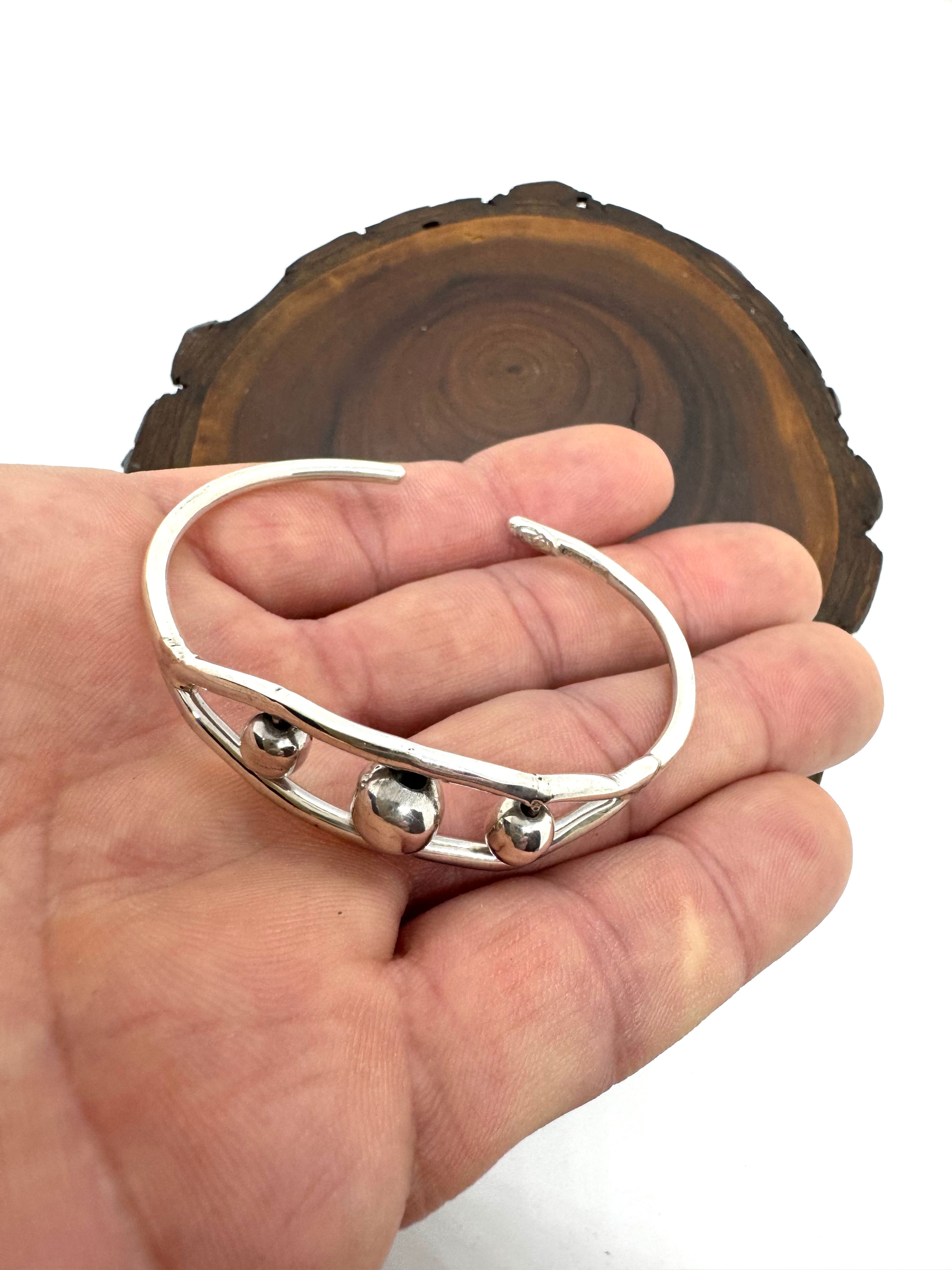 Silver cuff bracelet